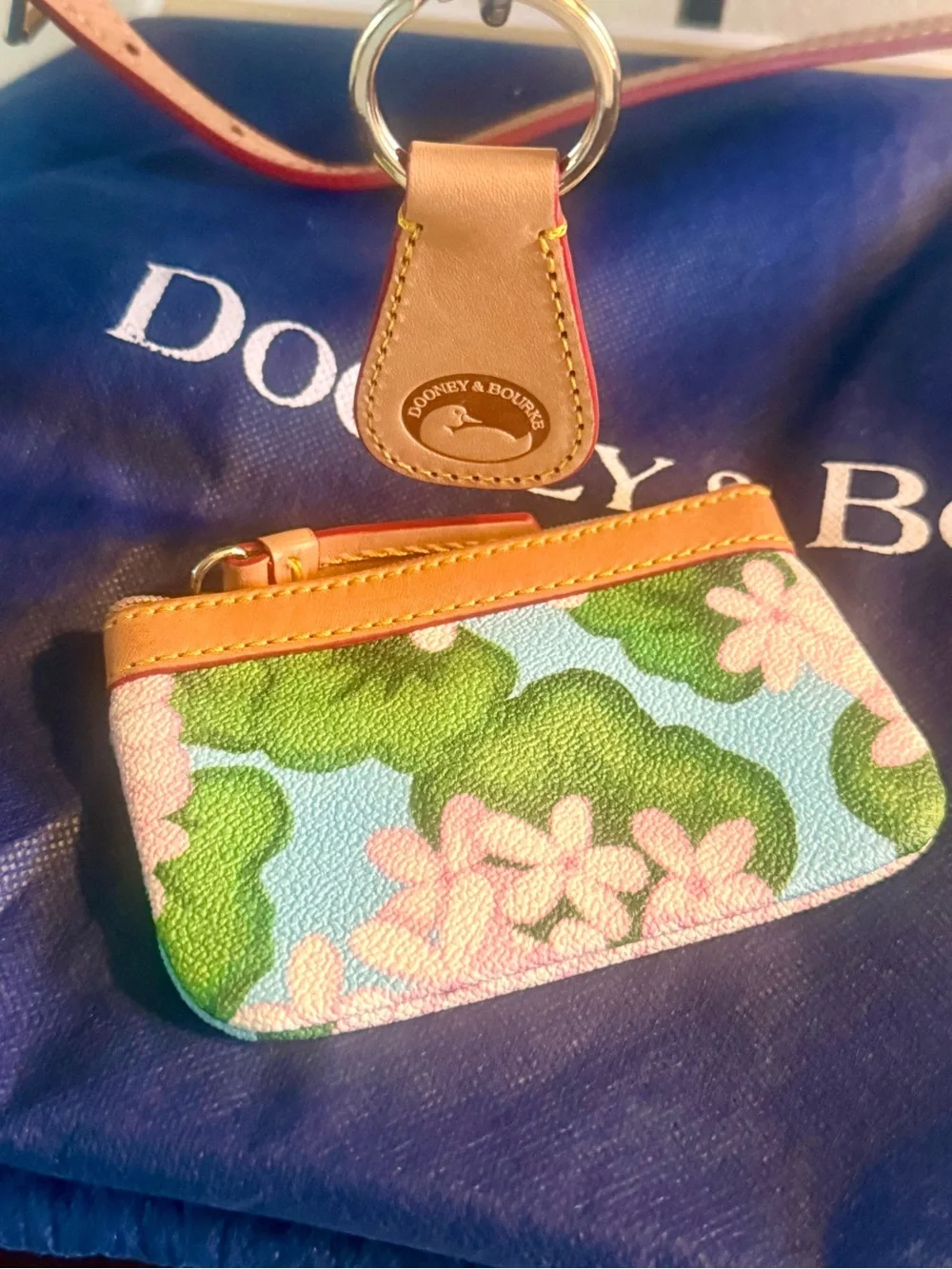 Dooney & Bourke Floral Satchel + Matching Wallet Set — Excellent Condition